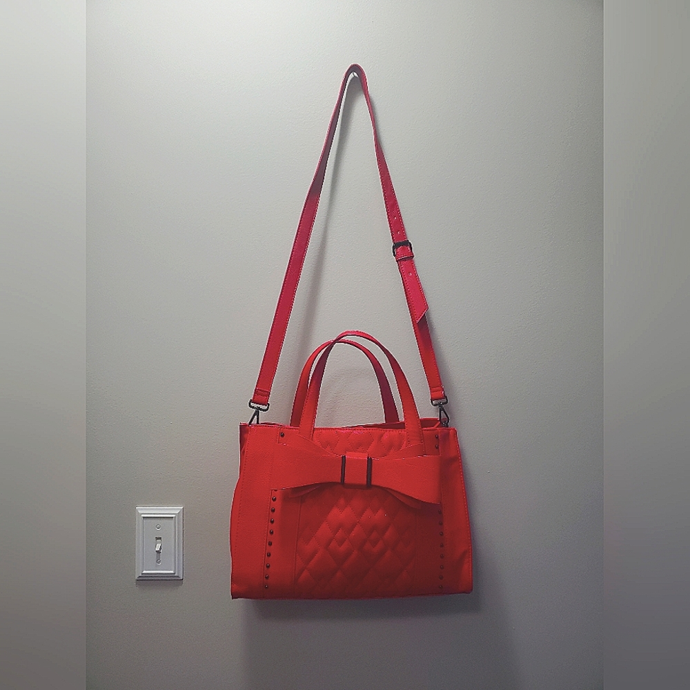 Betsey Johnson Red Studded Purse